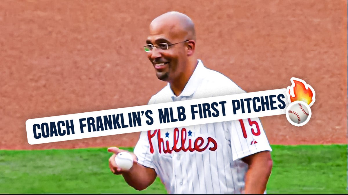 #TBT: @CoachJFranklin throws out the first pitch for the New York Yankees &amp; the Philadelphia Phillies ⚾️ Heaters only 🔥👀🎯😆