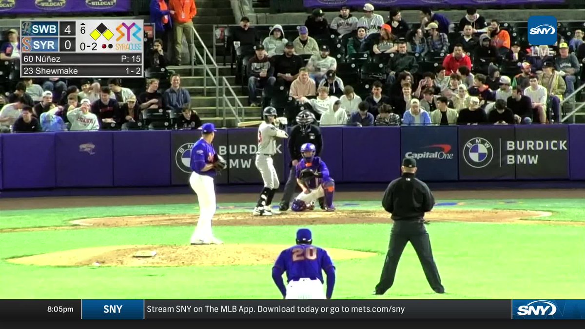 Dedniel Núñez pitched 2 scoreless innings tonight for Syracuse 2.0 IP, 1 H, 0 R, 1 BB, 2 K, 29 pitches