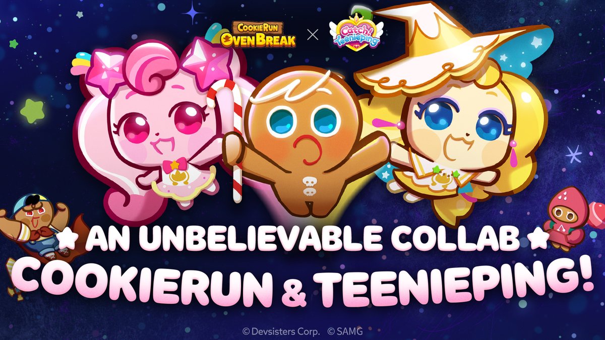 W-what's that Black Hole?!🌪️ It brought the Cookies to the Teenieping universe!😱 Can the Cookies return to normal with the help of Heartsping and the other Star Teeniepings? Meet the Teeniepings in CookieRun: OvenBreak! 💖 We're waiting for you, chu! 👉