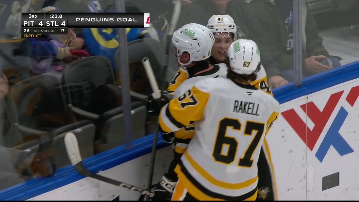 RUTGER MCGROARTY‼️ His first in the NHL ties this game up late!