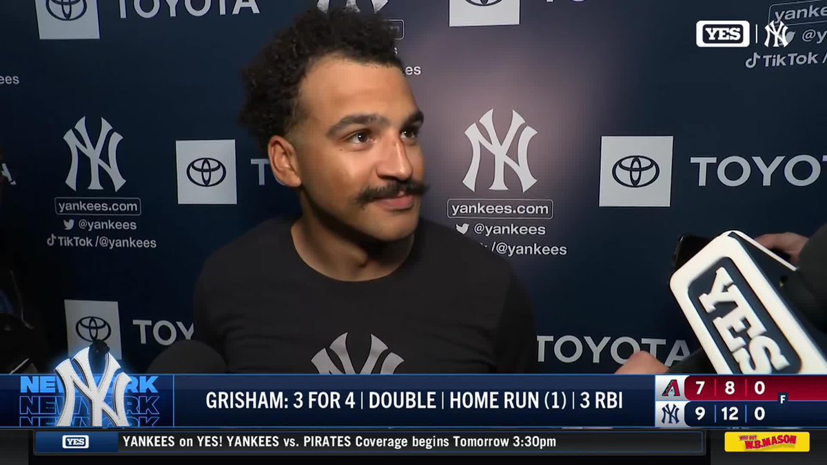 "Typical." 😁 - Trent Grisham on Aaron Judge's historic start to 2025