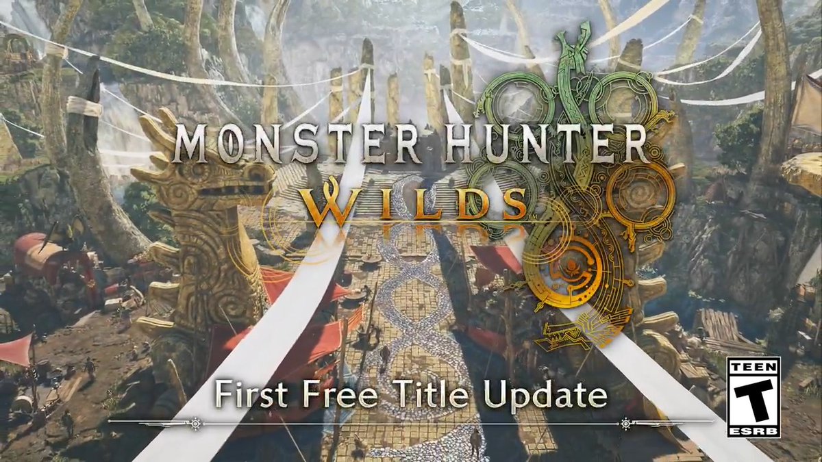 #MHWilds Free Title Update 1 is out now! 🦊 Mizutsune ❕ HR Zoh Shia 🎉 The Grand Hub 🏟️ Arena Quests Plus, the Festival of Accord: Blossomdance seasonal event and Arch-Tempered Rey Dau Event Quest arrive later this month!