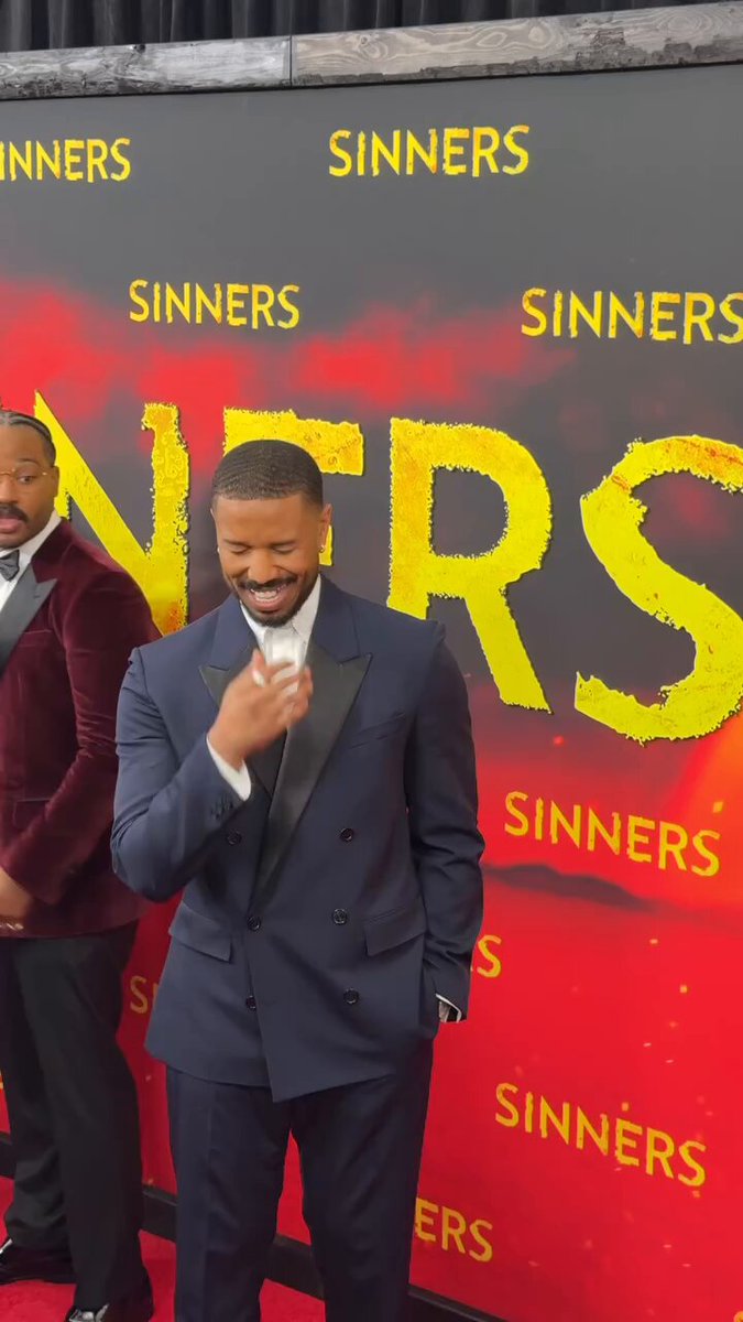 LOOK AT THEM! hailee steinfeld and michael b. jordan at the sinners premiere