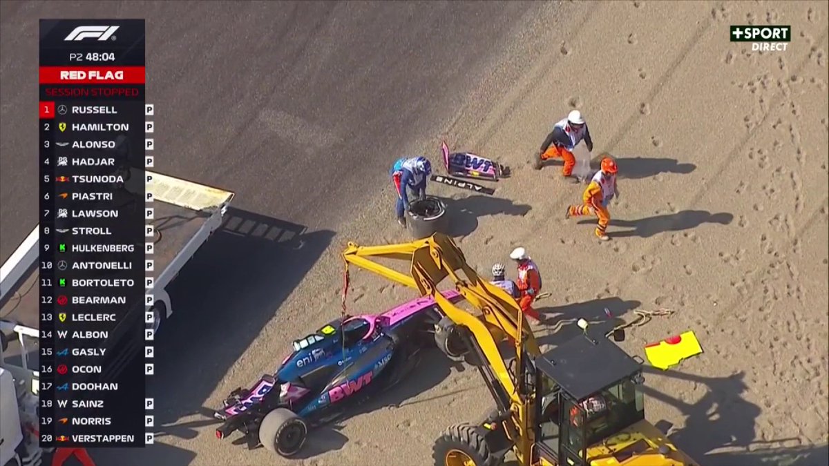 DRAPEAU ROUGE 🚩 ÉNORME CRASH DE JACK DOOHAN 🤯 Le pilote Alpine indique aller bien à la radio après avoir perdu sa monoplace à pleine vitesse dans le premier virage. #JapaneseGP #F1