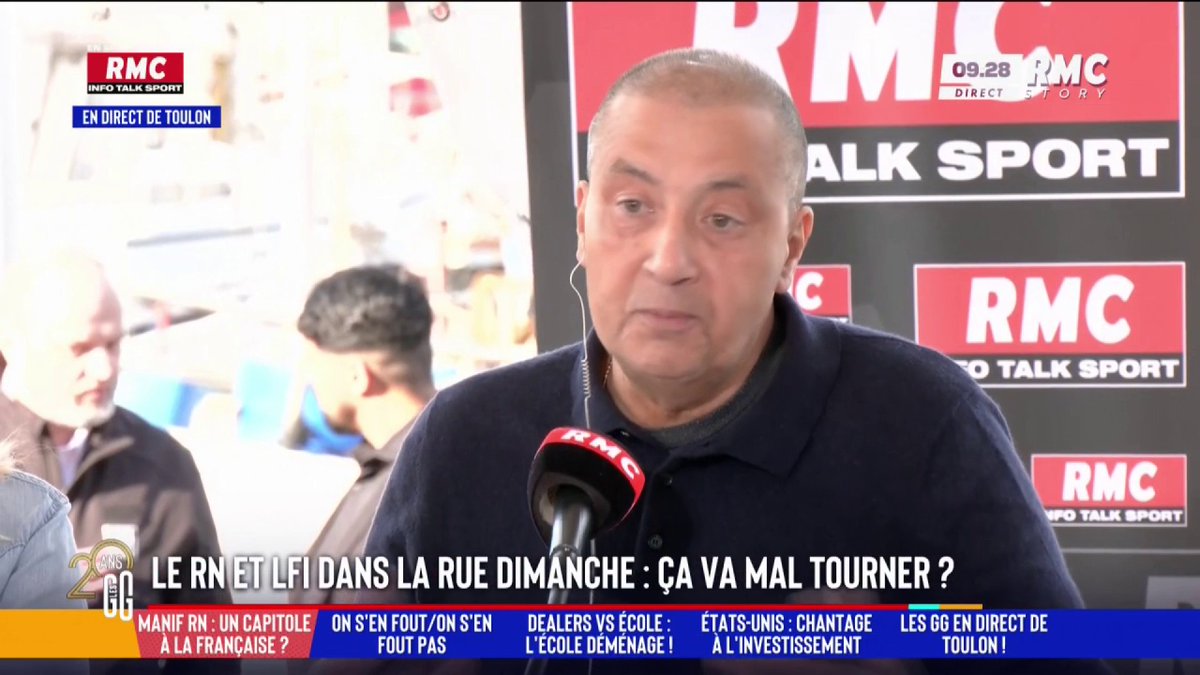 🪧 Le RN et LFI dans la rue dimanche 🗣️ Mourad Boudjellal : "On rentre doucement dans le quart-monde et les gens manifestent contre l'exécution provisoire de MLP. Il faut sortir dans la rue, mais il y a des sujets plus importants... comme se prendre une ogive nucléaire." #GGRMC