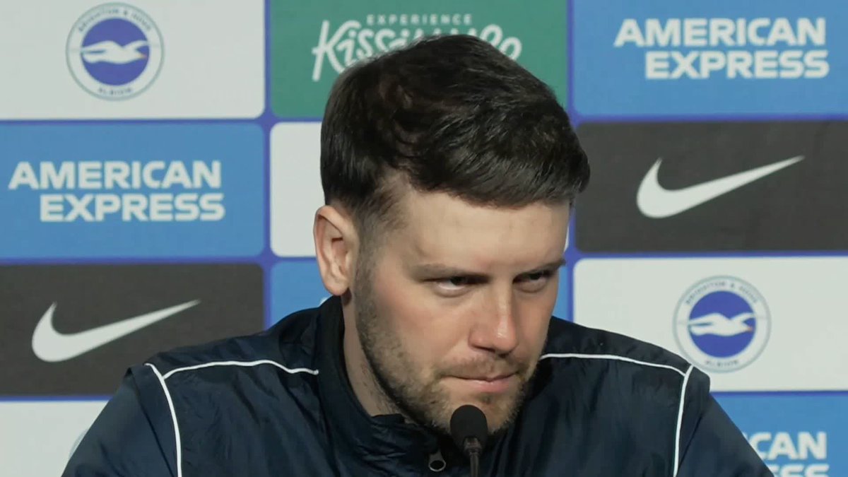"I can feel it and it's our responsibility to give them something back" 🤝 Fabian Hürzeler on wanting to win the Crystal Palace vs Brighton derby for the fans 🦅🔵