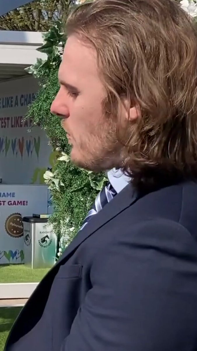 Our reporter Ryan had a blast interviewing viral TikToker BeJamesBeGood yesterday at the races 😂😂😂