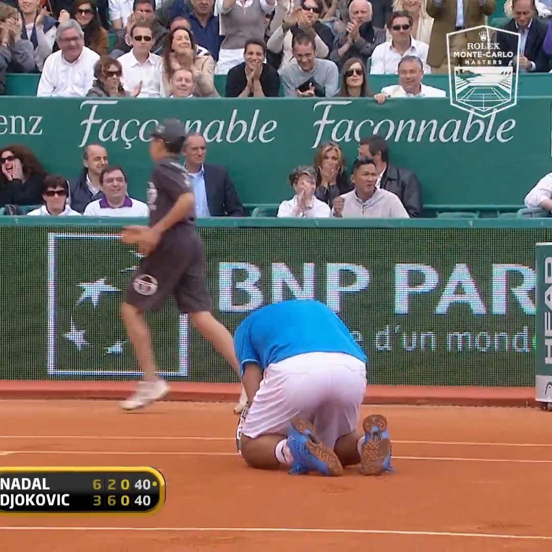 Cinq minutes de Nadal - Djokovic à Monte-Carlo. 🍿😍