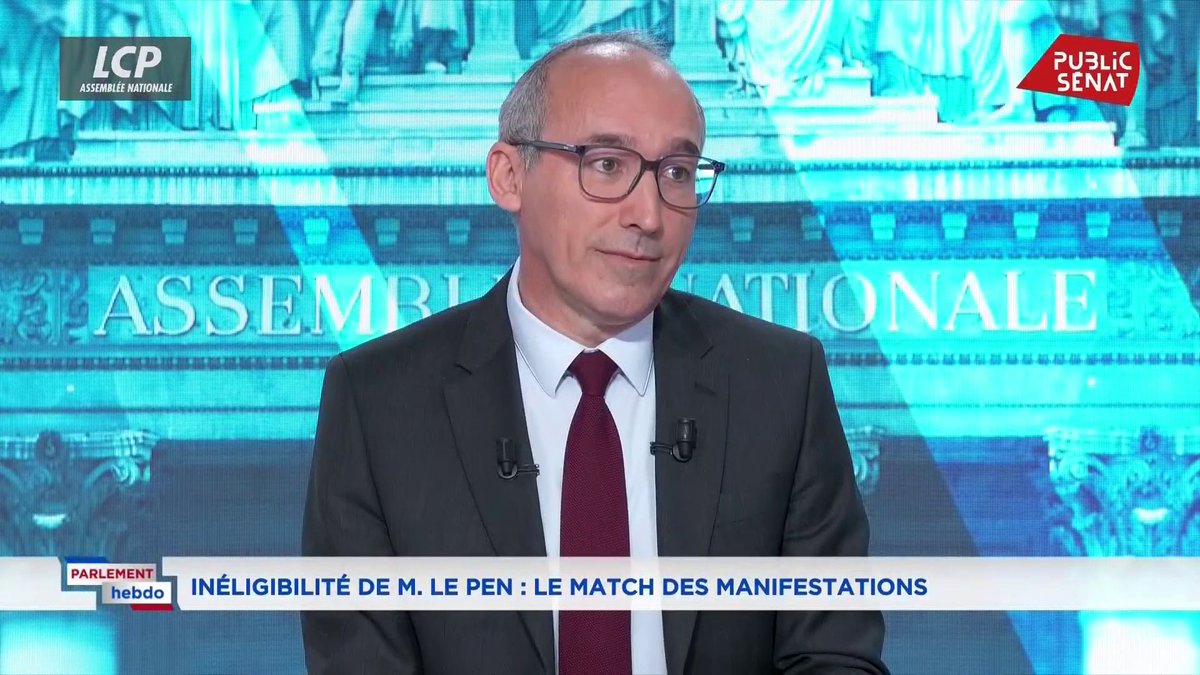 Manifestation de soutien à Marine Le Pen : "Manifester pour contester l’Etat de droit, c’est quand même étonnant quand on veut exercer le pouvoir. C’est même presque révélateur de ce qu’on ferait de l’Etat de droit si on était au pouvoir", alerte Paul CHRISTOPHE. #ParlementHebdo