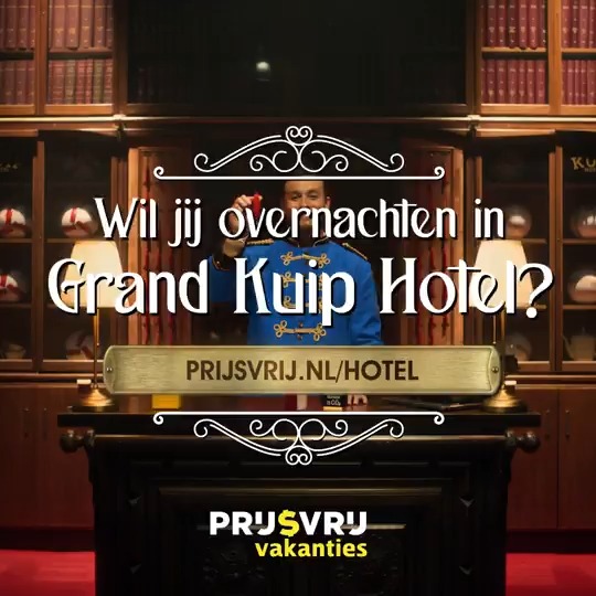 The Grand Kuip Hotel van Prijsvrij Vakanties is klaar voor nieuwe gasten! Wil jij kans maken op een onvergetelijke overnachting in De Kuip? 😍
