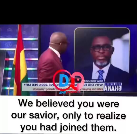 Paul Adom Otchere is always f!ghting with his tv screen. 😂 Anyway, Paul has accused A-Plus of being muted with money now that he’s in parliament. Says APlus has disappointed him and that he’s not the savior.