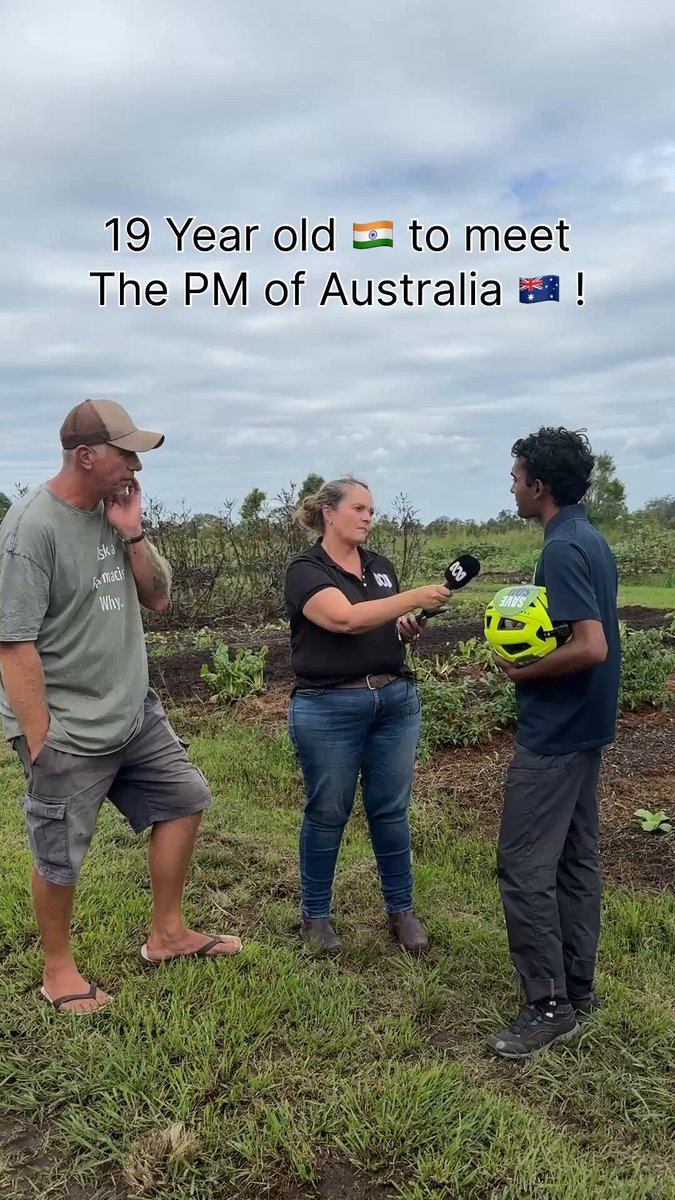 Sahil Jha, a 19 year old from India 🇮🇳 is expecting to meet the Prime Minister of Australia 🇦🇺 Anthony Albanese at the Capital. He aims to present the voice of millions of people specially from his engagements with thousands of Aussies who are supporting the Save Soil movement to bring laws and policies in every nation of our planet to protect soil health. He’s been riding his bicycle 🚴‍♂️ across 20 countries 🌏 starting from Bundaberg, Australia on 21st March to inspire a billion people and bring mass scale awareness about the most disastrous yet overlooked crisis we are facing - Soil Extinction. He’s reaching Canberra on 1st May and is expecting to meet The PM at the Capital. Let’s make it happen India in Australia Philip Green OAM ABC News