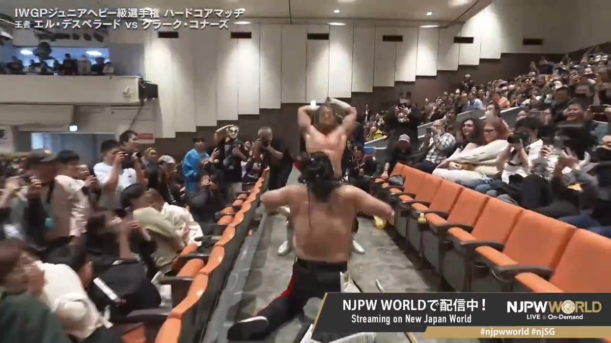 .EL DESPERADO 🆚 Clark Connors "Kendo Stick Battle" Sign up Now &amp; Stay tuned to #NJPW #njpwworld #njJG