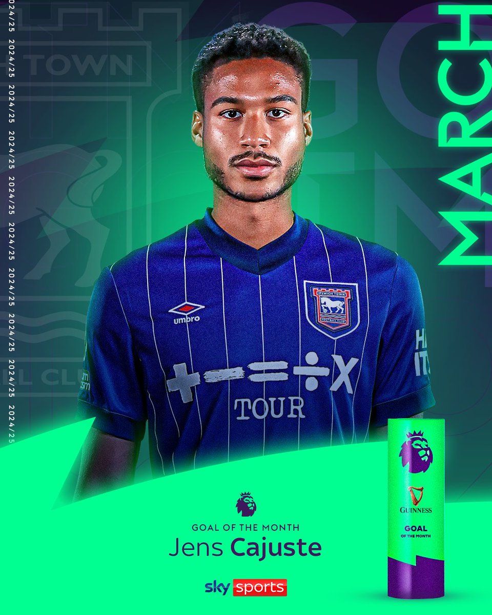 Jens Cajuste's stunning curling strike against Nottingham Forest has earned him March's Guinness Goal of the Month award! 🎯