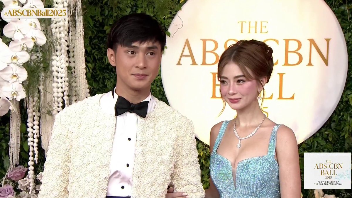 JM Ibarra and Fyang Smith at the #ABSCBNBall2025 red carpet. #BrighterTogether Visit this link to watch the live feed of the red carpet special: