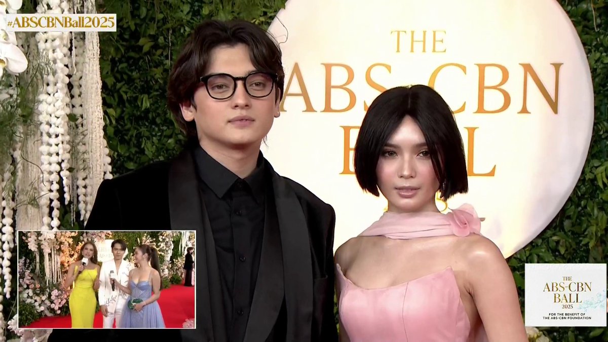 Seth Fedelin and Francine Diaz at the #ABSCBNBall2025 red carpet. #BrighterTogether Visit this link to watch the live feed of the red carpet special: