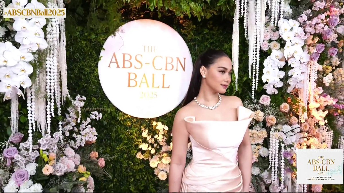 Maja and Salvador and Rambo Nuñez at the #ABSCBNBall2025 red carpet. #BrighterTogether Visit this link to watch the live feed of the red carpet special: