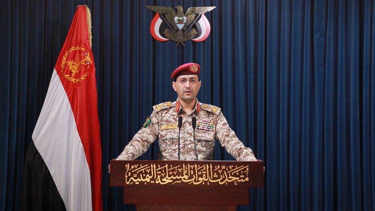 بيان القوات المسلحة اليمنية بشأن استهداف حاملة الطائرات الأمريكية ترومان وعددا من القطع الحربية المعادية في البحر الأحمر في اشتباك هو الثاني خلال 24 ساعة الماضية واستمر لعدةِ ساعات، وتم خلالَهما إفشالُ هجومينِ جويينِ كان العدو يحضرُّ لتنفيذِهما ضد بلدِنا - 04 أبريل 2025م