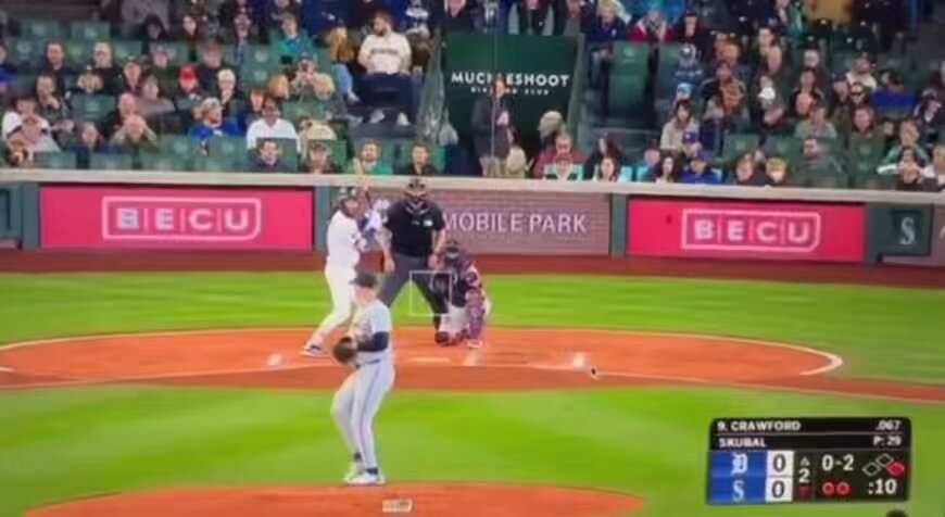 This was ruled a base hit by the Seattle Mariners Official Scorer. Keep in mind that there were 2 outs. I have no clue why the second baseman didn’t just flip it to first for the 3rd out but I do know that this is not a hit. BTW the Mariners are hitting (.172) as a team and the entire MLB is hitting (.230) #shegone Not Gaetti Bob File Tony Wuench Bill Dubs Slider Domination Randy Johnson Low and outside Kevin Kernan The Real Voices of the Game Productions Sal Marinello Victor Rojas Jerry Hairston, Jr. Doug Mientkiewicz John Kruk Larry Bowa MLBNetwork