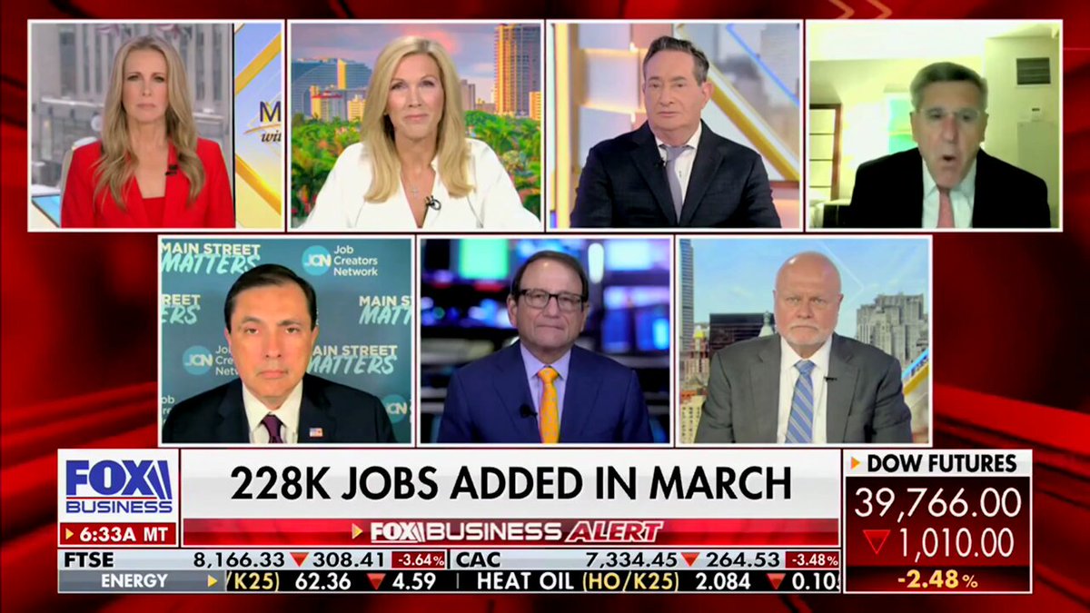 .Stephen Moore: "What this report tells us is that this is still a REALLY good jobs market for people who are looking for work."