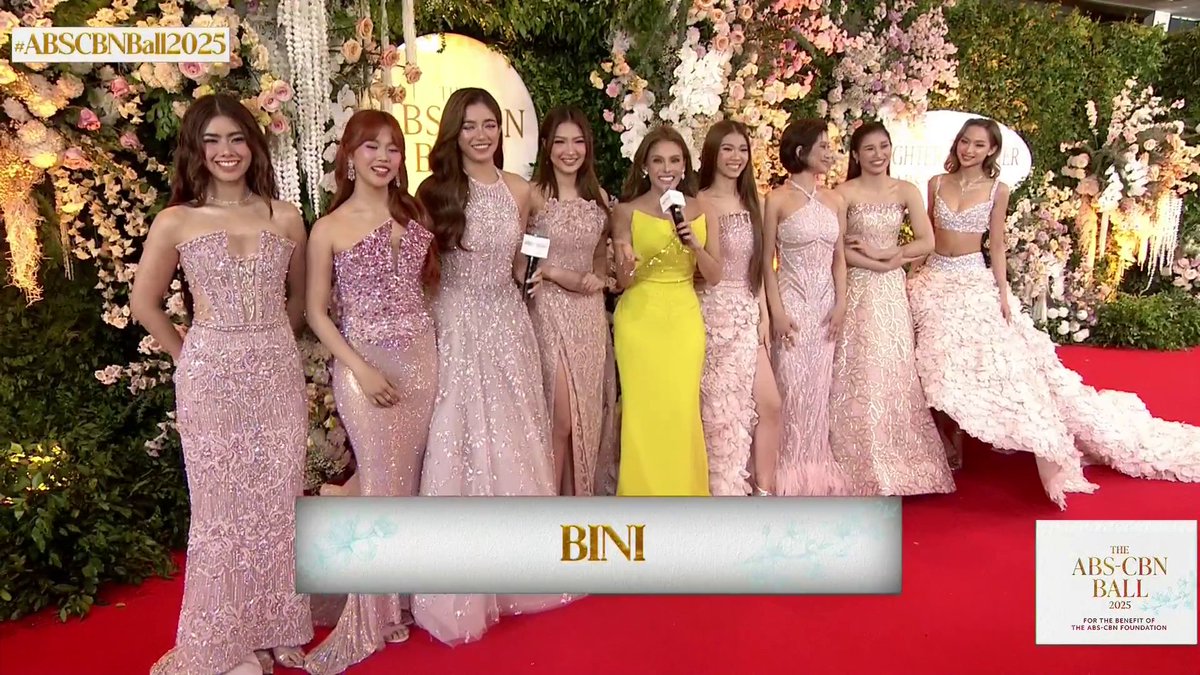 BINI members bloom one-by-one at the spring-formal themed #ABSCBNBall2025. 🌸 #BrighterTogether #BINIatABSCBNBall2025