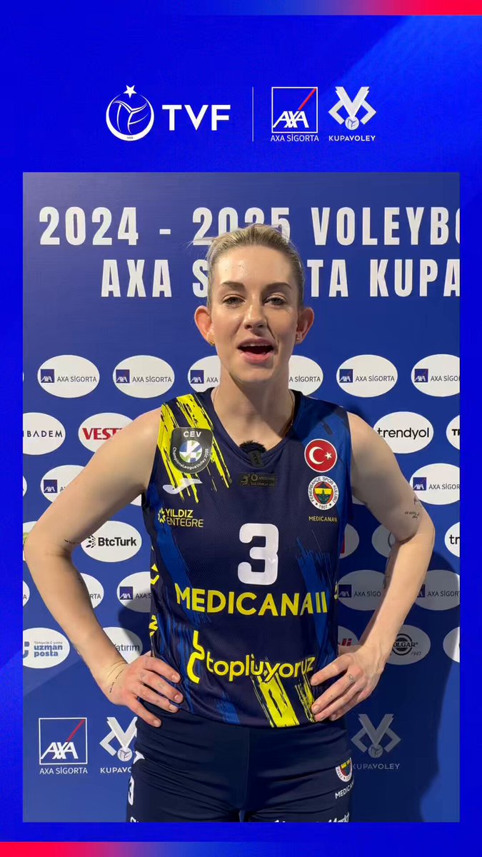 Fenerbahçe Medicana’nın AXA Sigorta Kadınlar Kupa Voley yarı final maçı, Türk Hava Yolları galibiyeti hakkında Magdalena Stysiak yorumları! 👀