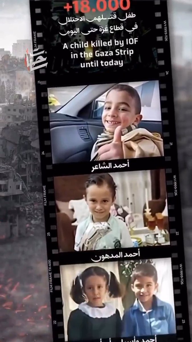 18000+ and counting Palestinian children killed These are some of their names and faces