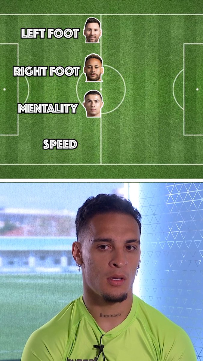 Antony builds his perfect footballer 🧠