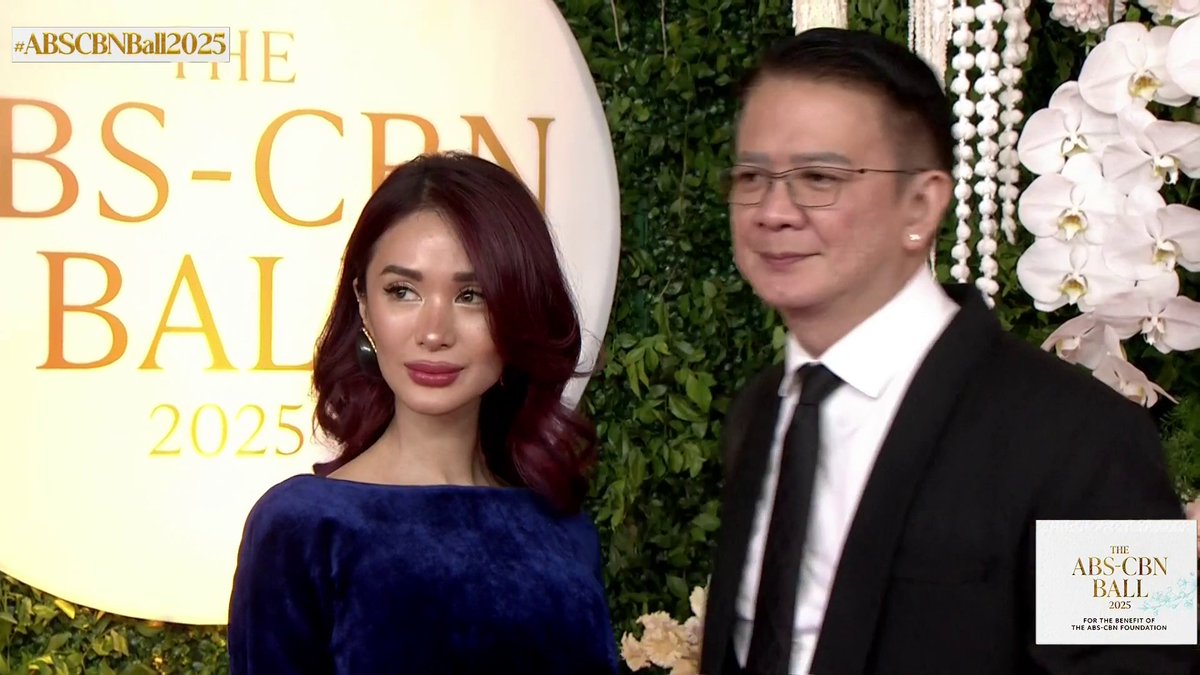 Heart Evangelista and Sen. Chiz Escudero at the #ABSCBNBall2025 red carpet. #BrighterTogether Visit this link to watch the live feed of the red carpet special: