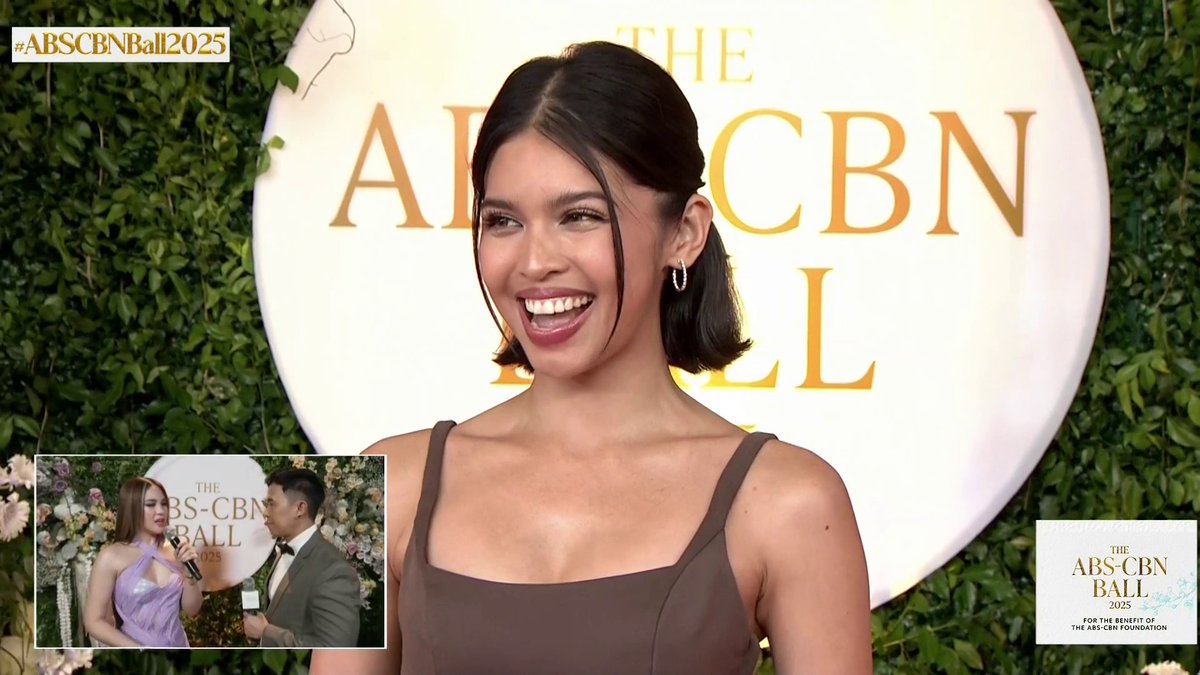 Maine Mendoza at the #ABSCBNBall2025 red carpet. #BrighterTogether Visit this link to watch the live feed of the red carpet special: