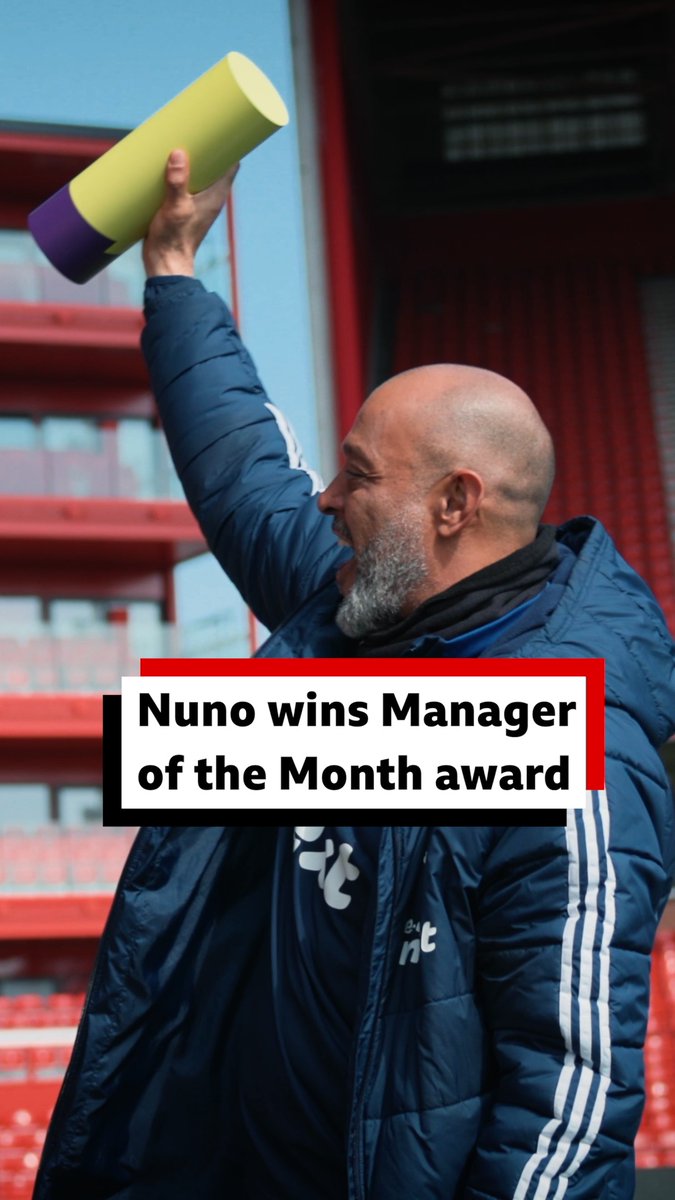 "Everything is because of you" Nuno has a THIRD Manager of the Month award this season #NFFC