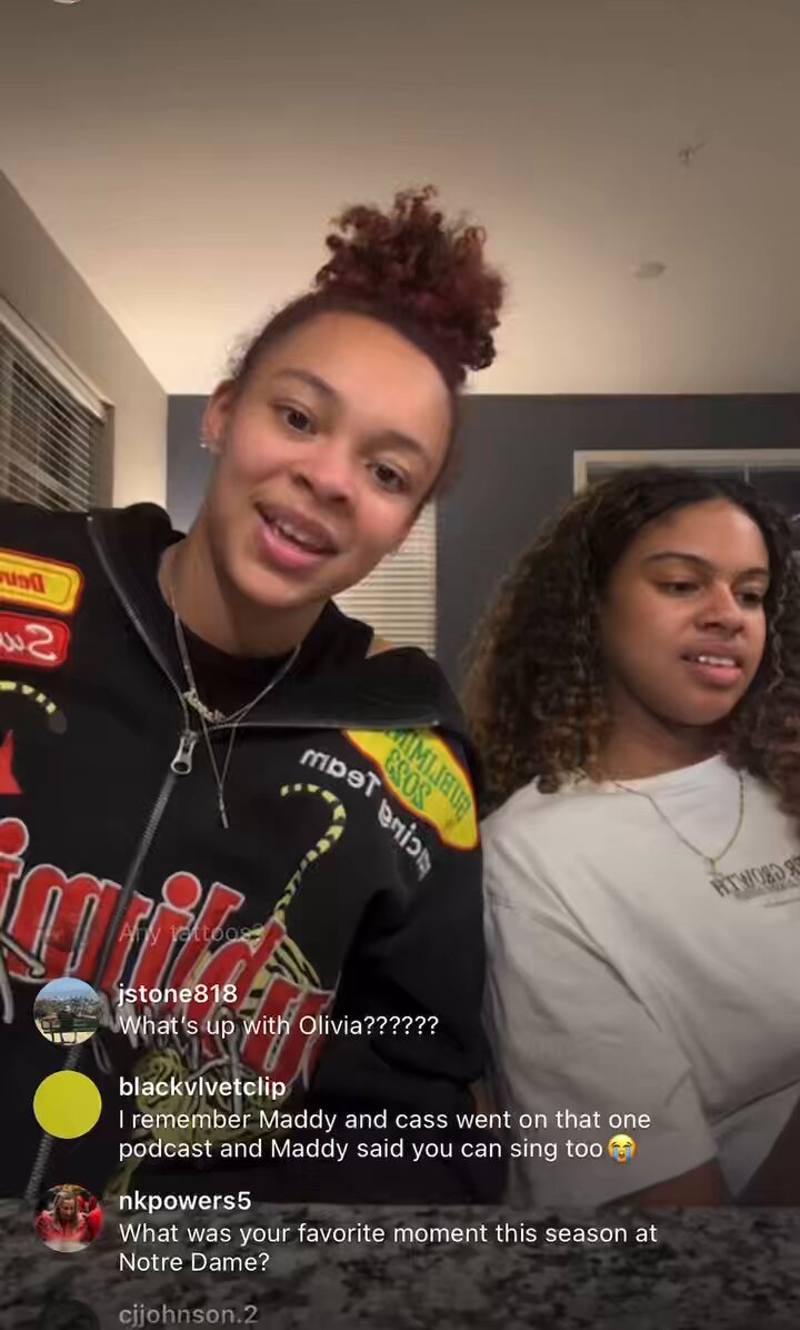 Saw this person comment and found the the video. 😂 Maddy saying Hannah be shy about it. 💕