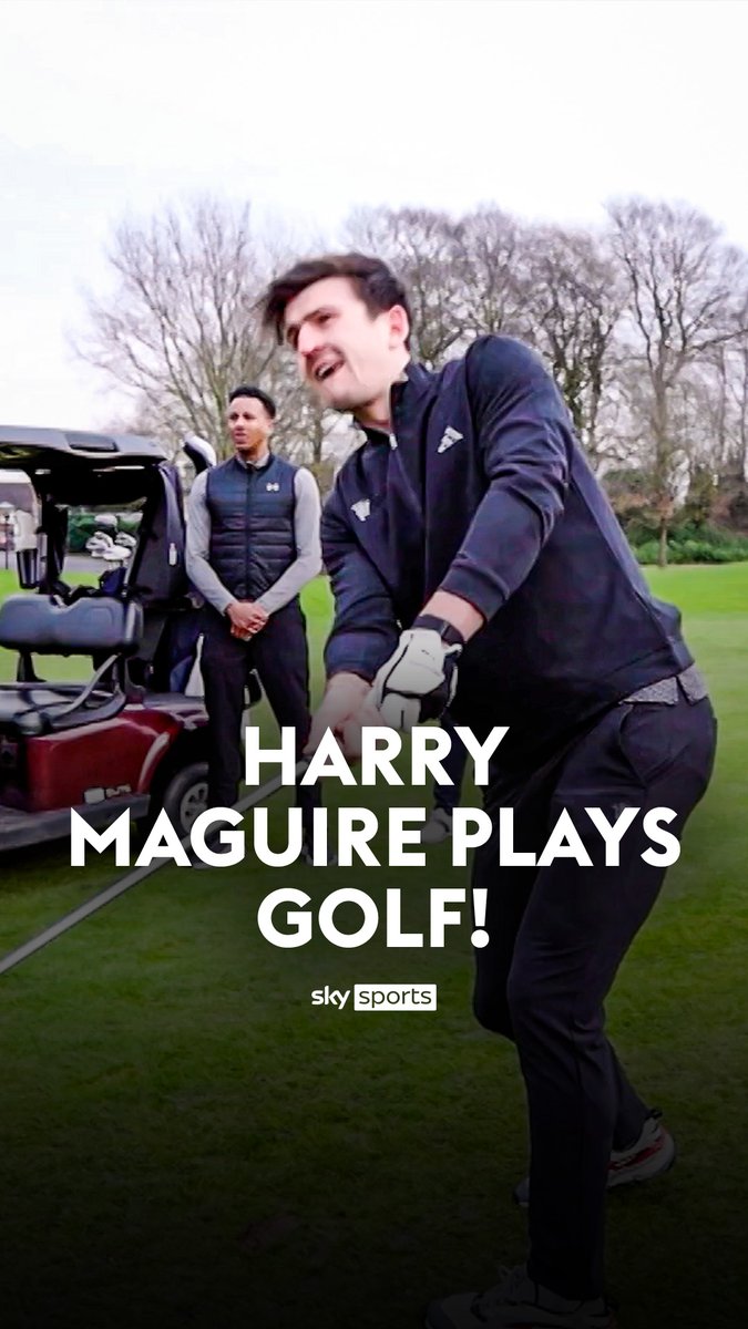 Harry Maguire goes head-to-head with Oli Fisher on the golf course! ⛳️