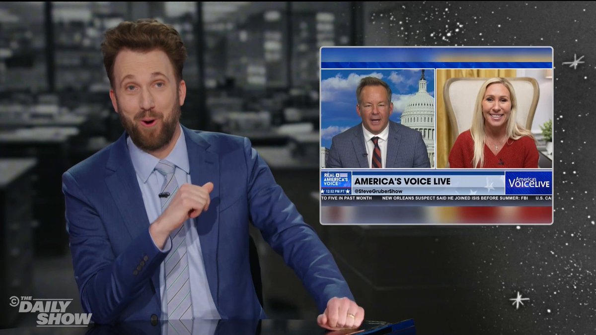 Jordan Klepper profiles Brian Glenn, MTG's boyfriend and "journalist" who asked Zelenskyy why he wasn't wearing a suit