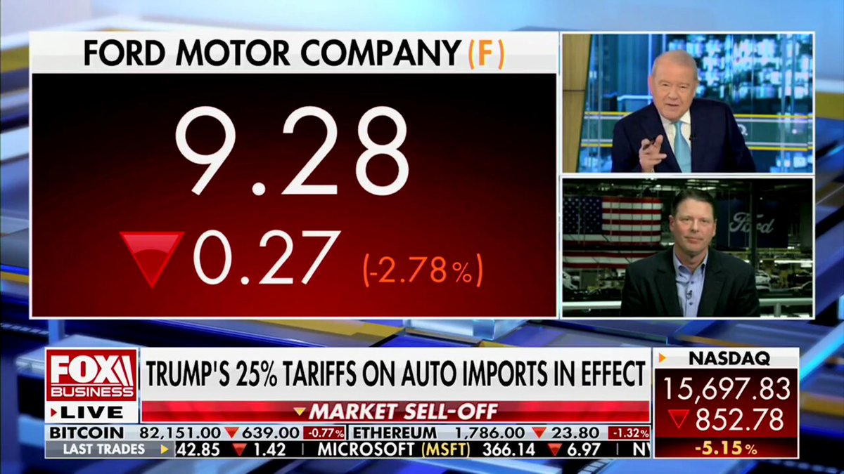 Ford Blue &amp; Model E President Andrew Frick: "We want to do more, not less here in the U.S. 80% of what we sell in the U.S. is assembled right here in the United States. It would be helpful to have certain parts here in the U.S. and the White House gets that."