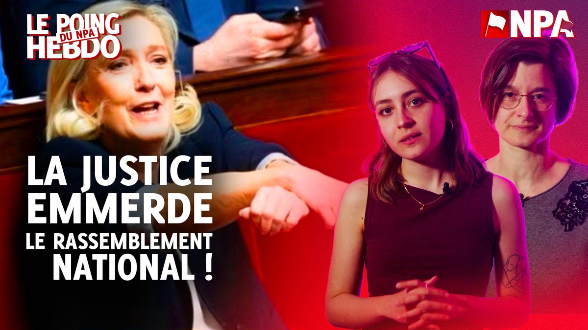 Le RN pleurniche sur la condamnation de Marine Le Pen pour des faits manifestes et établis, alors qu'il ne cesse de condamner le laxisme de la justice et de réclamer l'inéligibilité à vie pour les politiciens condamnés ! #QuelleIndignité