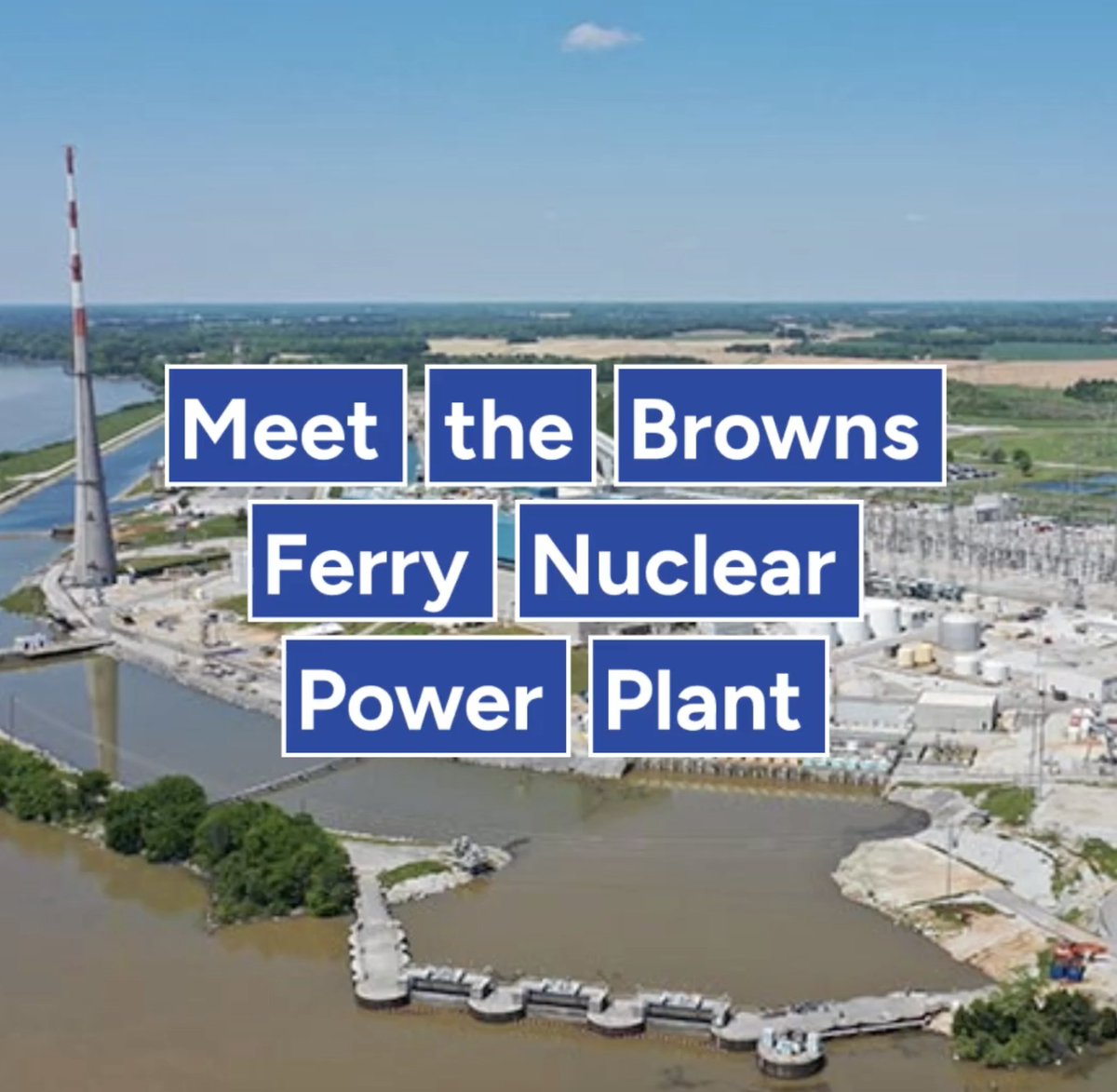 Meet Browns Ferry 👋 It’s one of the largest nuclear power plants in the country that provides reliable, secure, and affordable power to millions of homes each day in the Tennessee valley. Tennessee Valley Authority