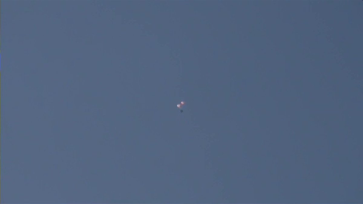 Dragon’s four main parachutes have deployed