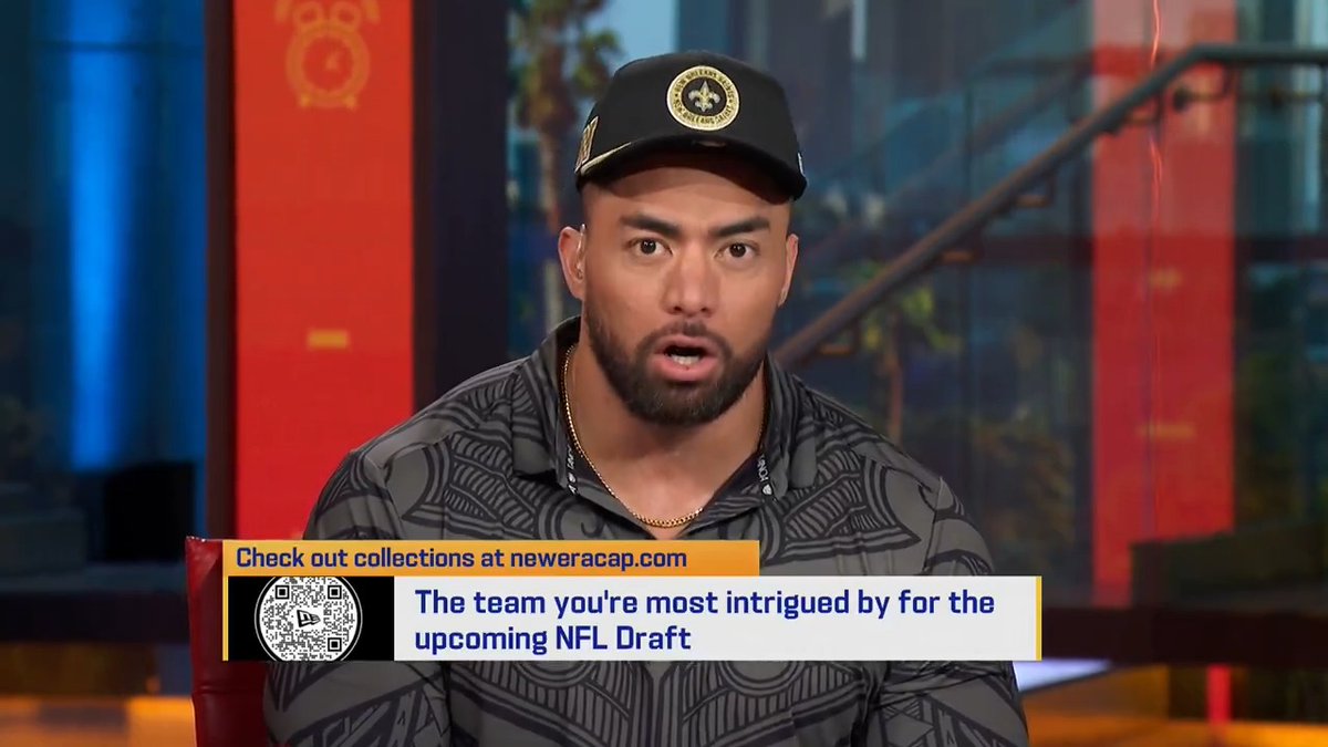 Manti Te'o thinks the New Orleans Saints could look to select a QB with the 9th pick 👀