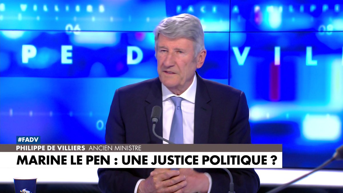 Philippe de Villiers : «Le pouvoir judiciaire fait le casting de la prochaine présidentielle», dans #FaceaPhilippeDeVilliers