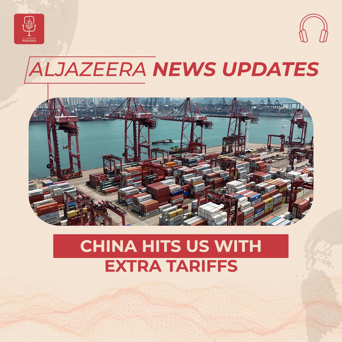 From China saying it will impose a retaliatory tariff on all US goods to Israeli attacks in Gaza, here are your daily #AJNewsUpdates ⤵️ 🎧 For more, subscribe and listen on all podcast platforms: