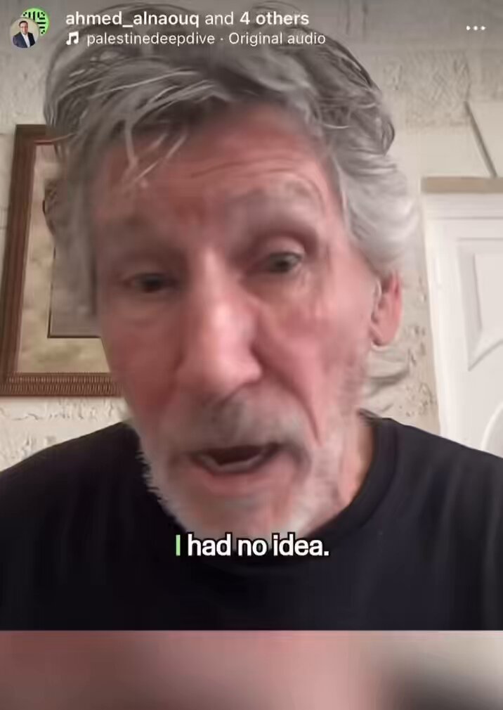 Here’s Roger Waters claiming that Israel has so much power it can “rewrite the laws of the United States”. He’s upset that Mahmoud Khalil can’t say and do whatever he wants on a green card. No Roger that’s just the existing laws in America, you ridiculous antisemite.