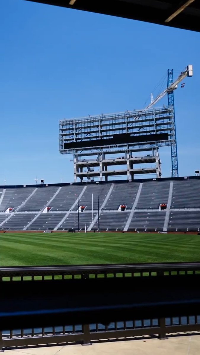 Won't be long now! 👀 𝐍𝐄𝐖 North Endzone Videoboard 🔜
