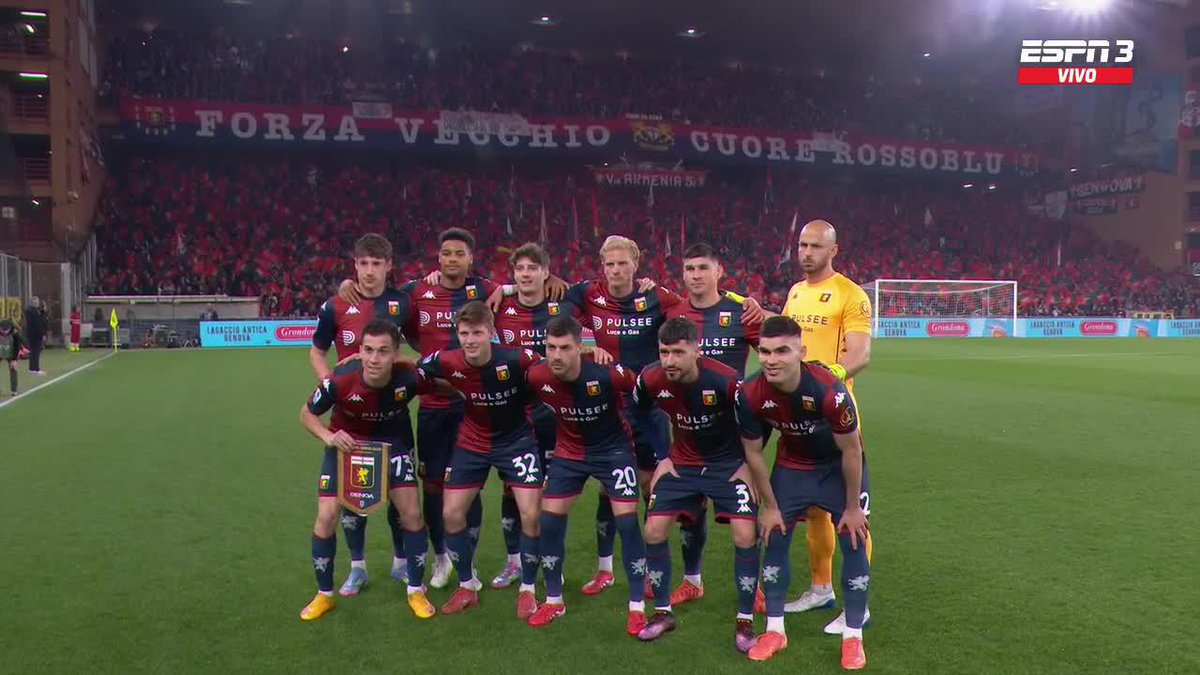"Y DALE, DALE GENOA". El Luigi Ferraris en MODO LA BOMBONERA en la previa de Genoa vs. Udinese por la #SerieAxESPN. 📺 #DisneyPlus