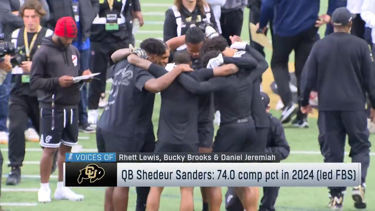 .Shedeur Sanders is about to begin his throwing workout 👀 📺: Path to the Draft: Colorado Showcase on @NFLNetwork