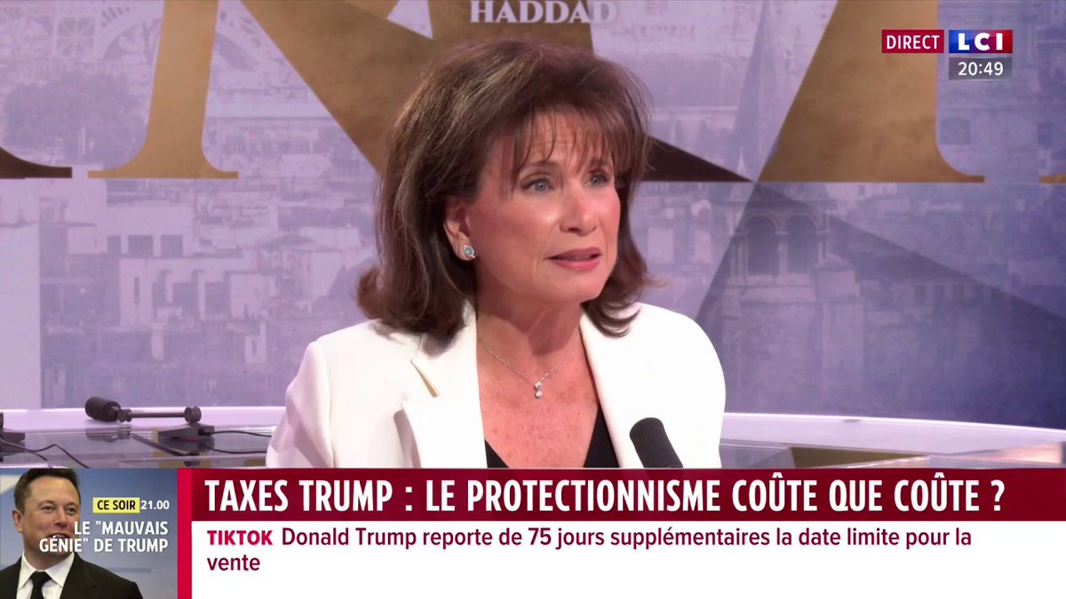 🗣️ Taxes Trump : les Américains "vont souffrir" prévient Anne Sinclair ▶️ ✦ Margot Haddad ✦