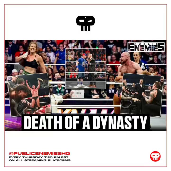 ⚠️ Public Enemies Podcast 🔻 “Beige.E.W” ⤵︎ 🔘 AEW Dynasty Preview & Predictions 🔘 Cena & Cody’s War of Words Turns Physical + Owen Hart Tournament, Gunther/Jey Uso, CM Punk’s Favor & more‼️ Available Now 🎥 | 🔗 |