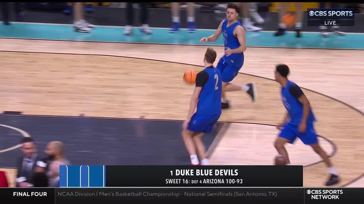 The Duke Men’s Basketball Blue Devils have entered the building in San Antonio ⭐