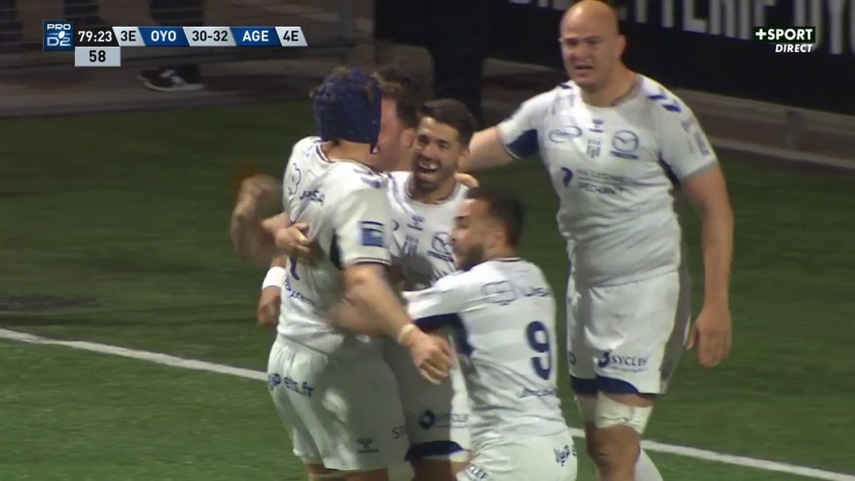L'ESSAI MAGNIFIQUE D'AGEN DANS LES DERNIÈRES SECONDES 🤩 Emile Dayral met sur orbite Etcheverry avec une transversale exceptionnelle et le SUA décroche la première victoire de son histoire à Charles Mathon 💫 Agen Rugby - SUA LG #PROD2 | #OYOSUA