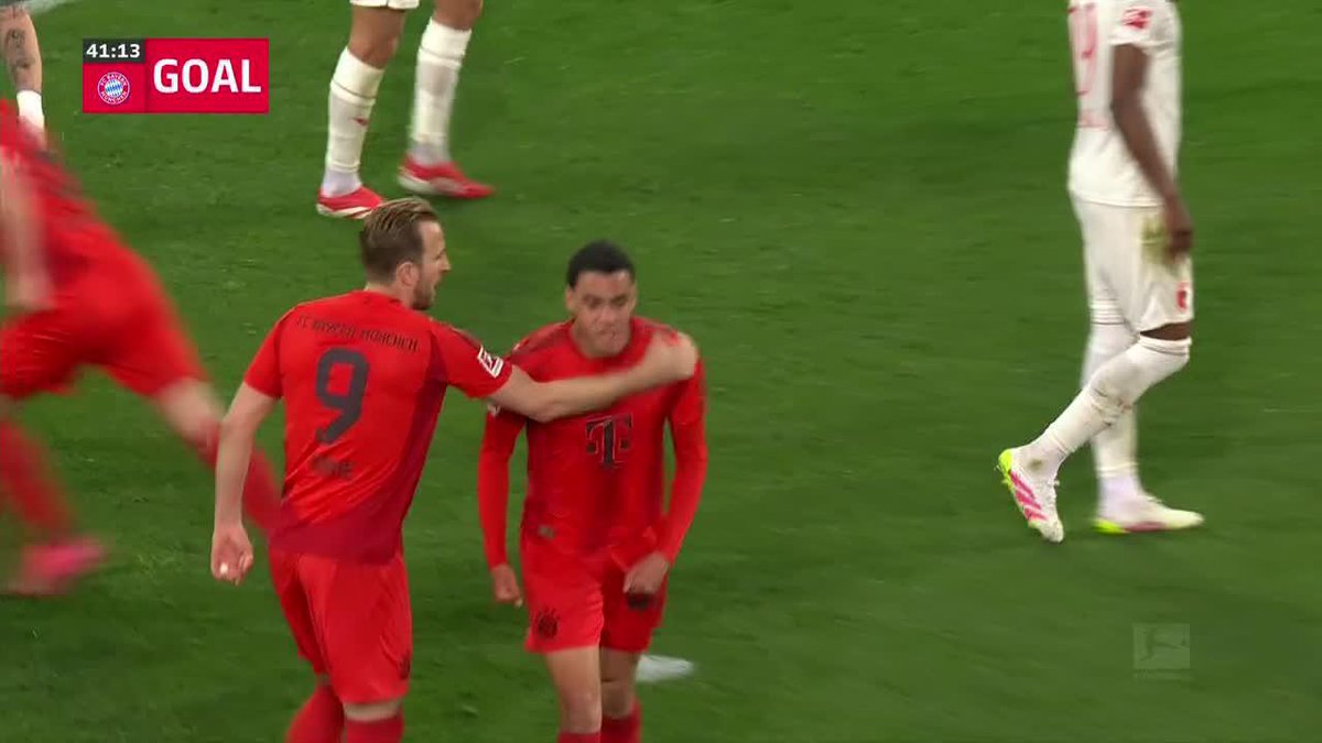 MUSIALA SCORES WHILE FALLING OVER TO EQUALIZE FOR BAYERN 💫